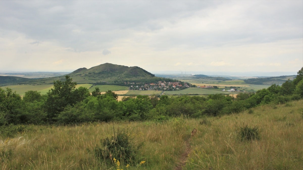 green grass land across mountain during daytime